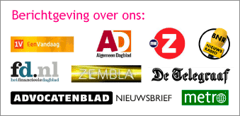 Berichtgeving over ons: EenVandaag, DePers, Kluwer Financieel Management, BNR, fd.nl, Tros Radio, De Telegraaf